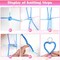 Lanyard String Kit, 25 Bundles Gimp String Plastic Lacing Cord with 20pcs Snap Clip Hooks and Keyrings for Boondoggle Crafts, Bracelets and Lanyard Weaving (Laser & Glow in Dark)
